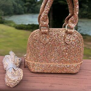 URBAN EXPRESSIONS SPARKLING GOLD MINI HANDBAG